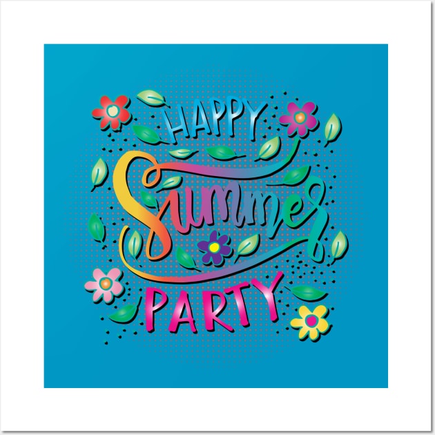 Summer party card. Wall Art by Handini _Atmodiwiryo